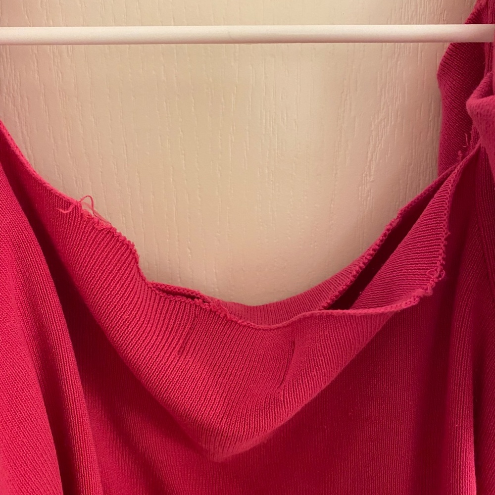 Pink Ruffle Of the Shoulder Top - Picture 3 of 3
